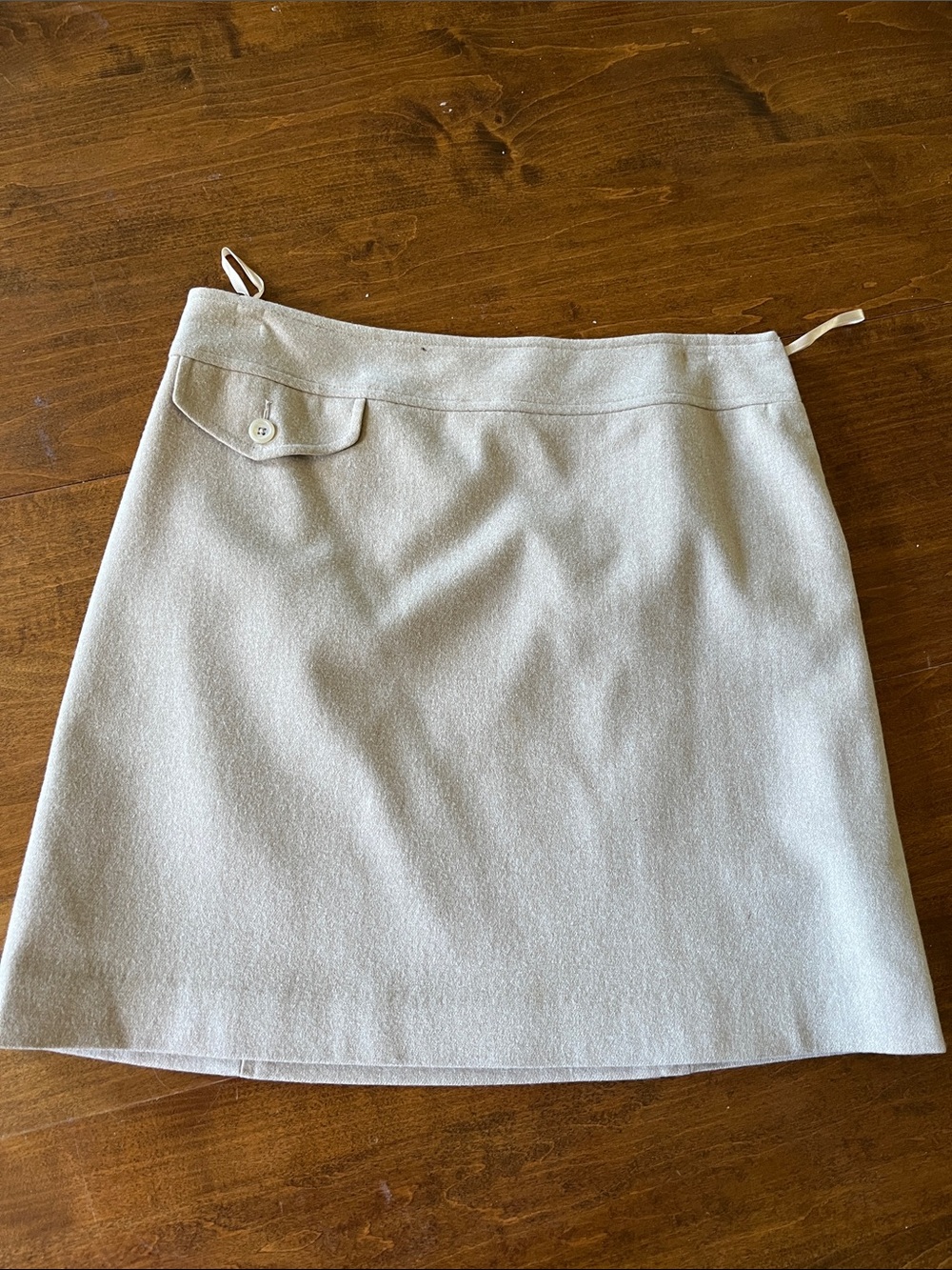 Banana Republic Tan Mini Skirt with Flap Pocket